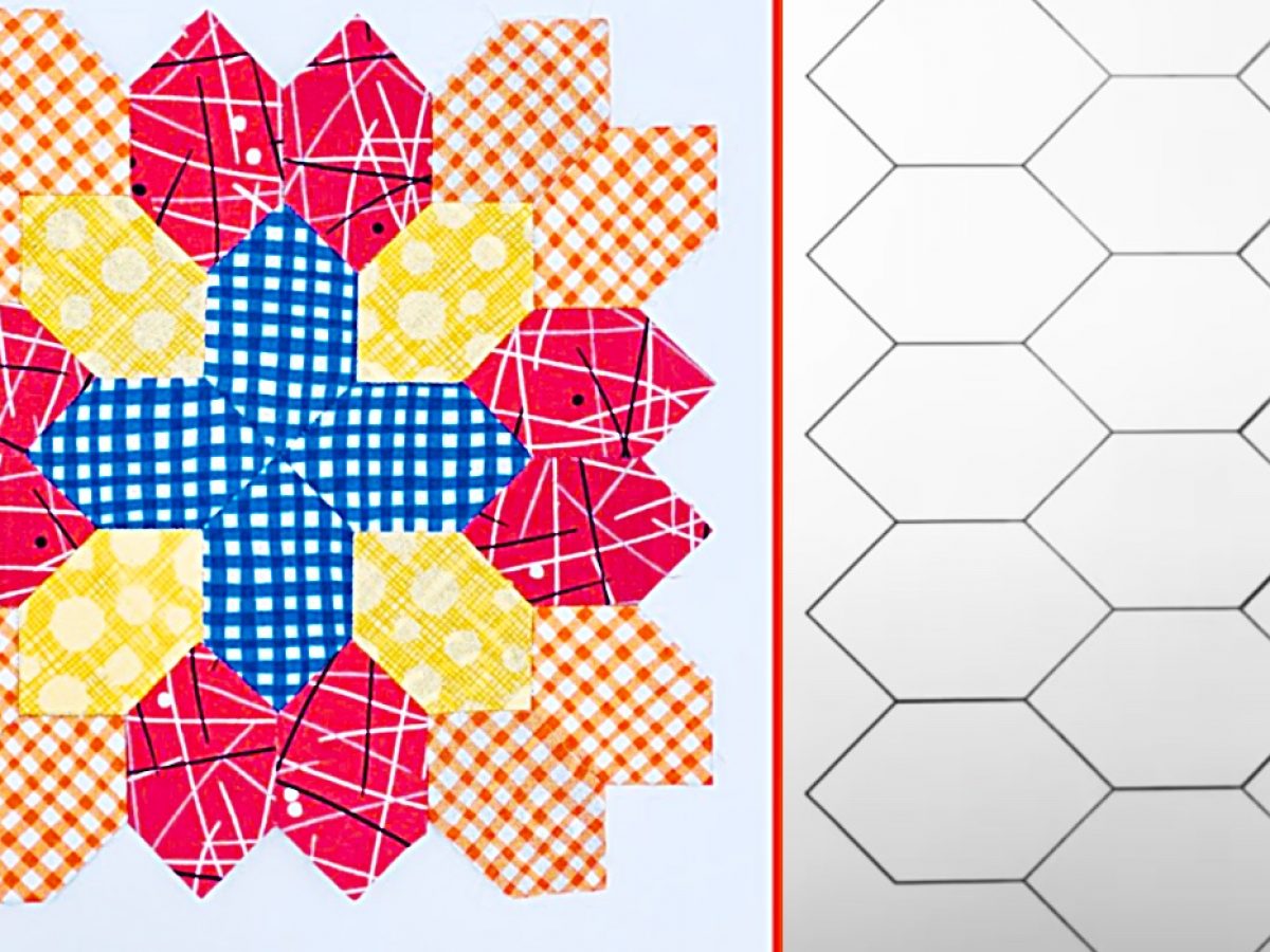 English Paper Piecing Template - Patchwork of the Crosses Finishing Pack 1  1/4