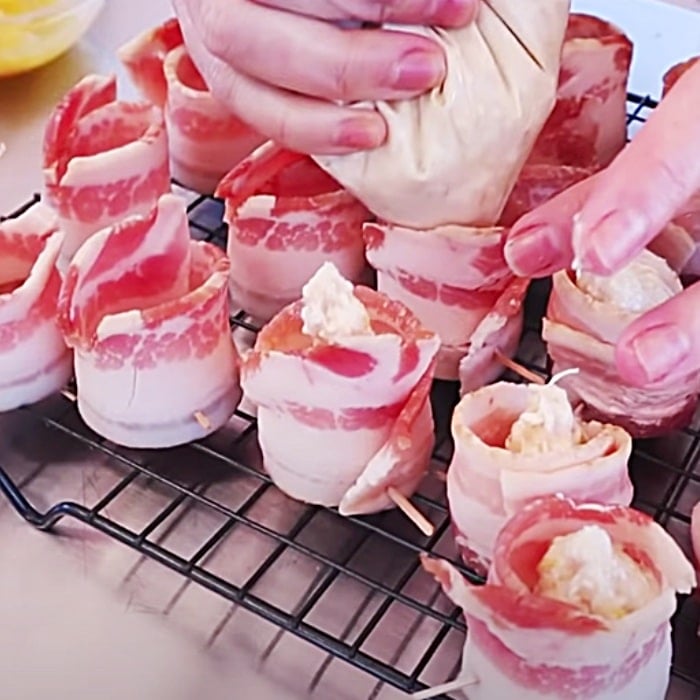Grilling Ideas - Pineapple Cream Cheese Poppers - Bacon Poppers On The Grill