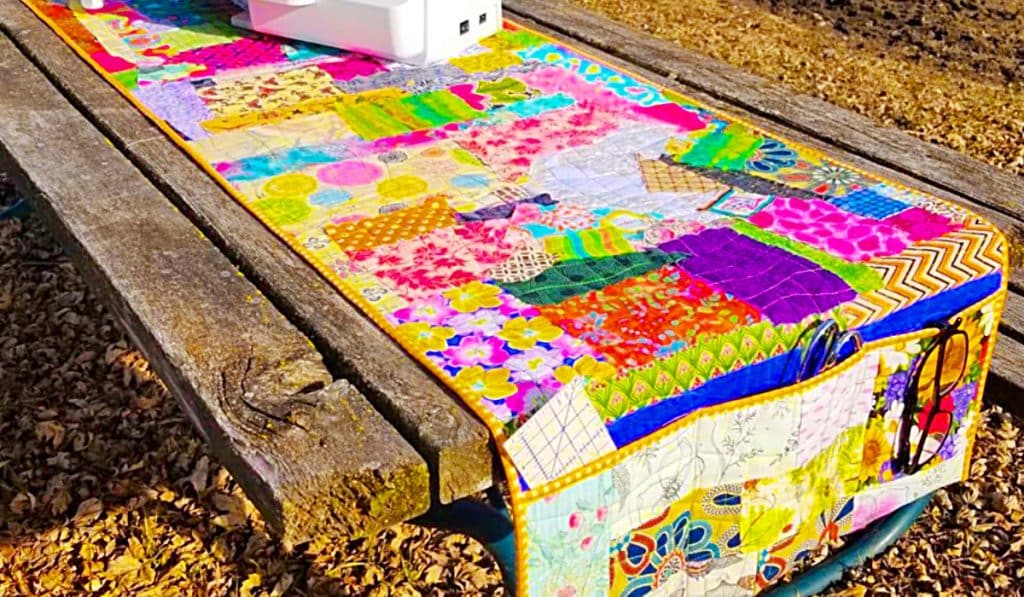 Scrappy Sewing Machine Mat - Easy Scrappy Project - Sewing Ideas
