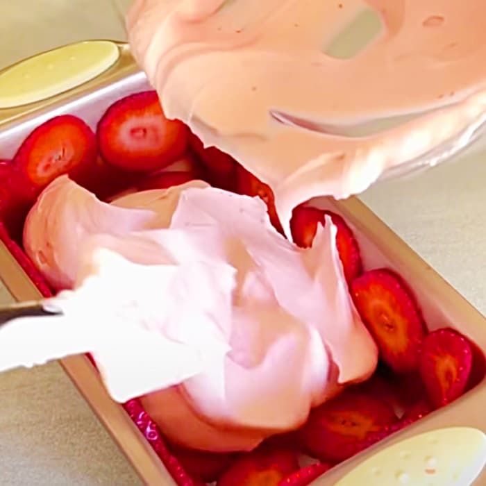 Fourth Of July Recipe - How To Make An Ice Cream Cake - Easy Strawberry Ice Cream Loaf Recipe