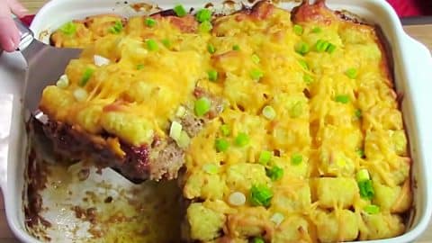Tater Tot Meatloaf Casserole Recipe | DIY Joy Projects and Crafts Ideas