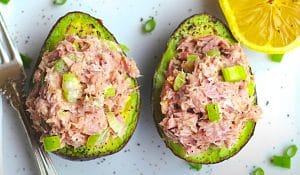 Healthy Tuna-Stuffed Avocado Recipe