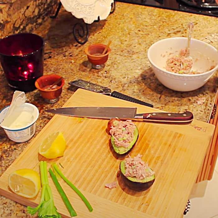 Tuna Recipes - Healthy Recipes - Tuna Stuffed Avocados Recipe
