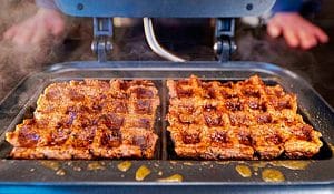 Ground Steak Waffles Recipe