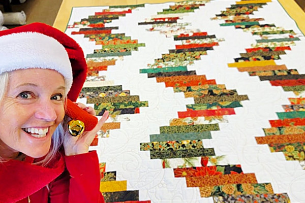 Christmas In July Candy Cane Quilt - How To Make A Quilt - Easy Quilt Pattern