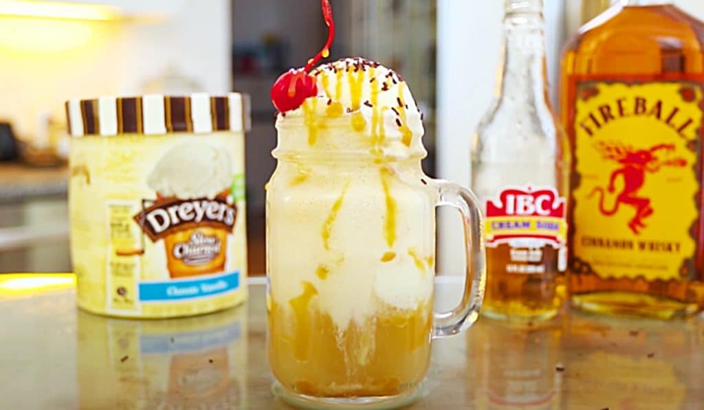 Recipe - How To Make A Fireball Float - Easy Cocktail Recipe