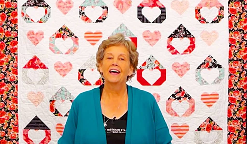 Gnome I Love You Quilt With Jenny Doan - Easy Quilt Pattern - Gnome Quilt Pattern - Easy Sewing Ideas