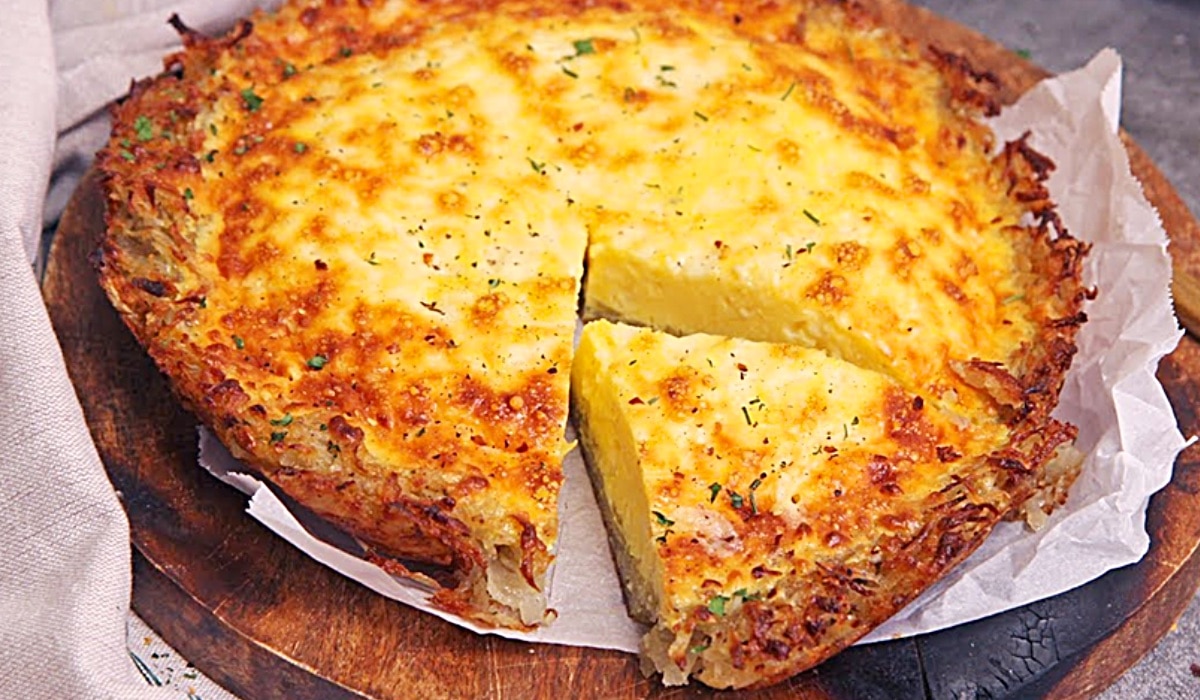 Quiche Lorraine With A Hash Brown Crust Recipe | DIY Joy Projects and Crafts Ideas