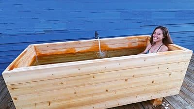 How To Build A Homemade Hot Tub - DIY Cedar Hot Tube - Outdoor Hot Tube Ideas - Summer Projects