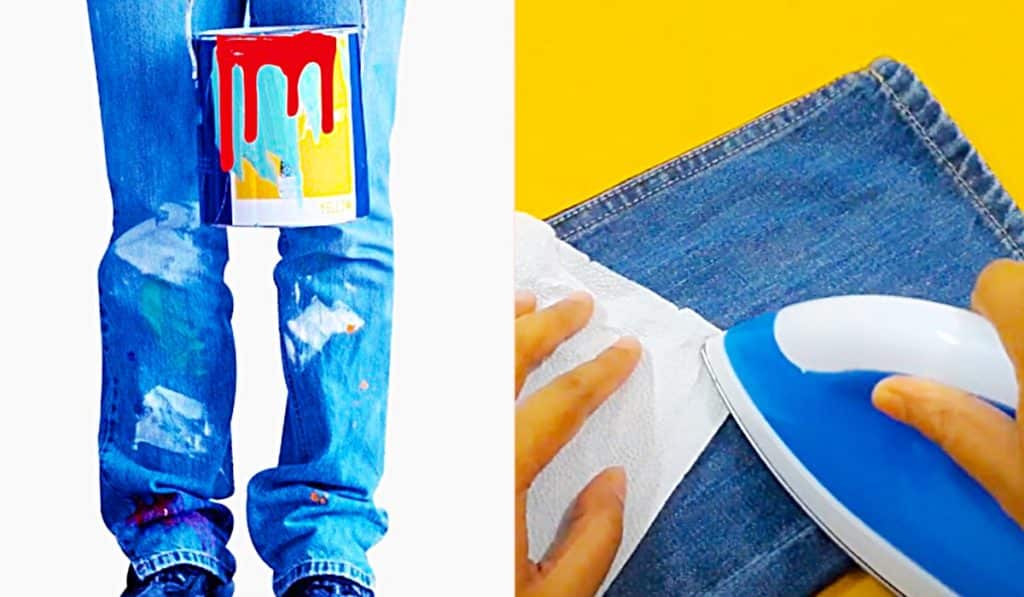 How To Remove Paint From Clothing - How To Get Paint Out Of Jeans - Easy Paint Removing Techniques