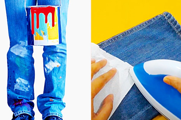 How To Remove Paint From Clothing - How To Get Paint Out Of Jeans - Easy Paint Removing Techniques