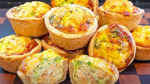 Mini Quiches With Salmon And Broccoli Recipe | DIY Joy Projects and Crafts Ideas