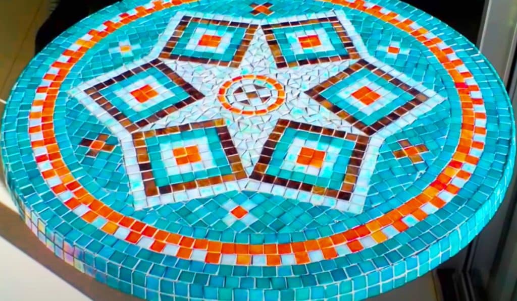 How To Make A Mosaic Tabletop - Easy Way To Make A Mosaic - How To Grout A Mosaic