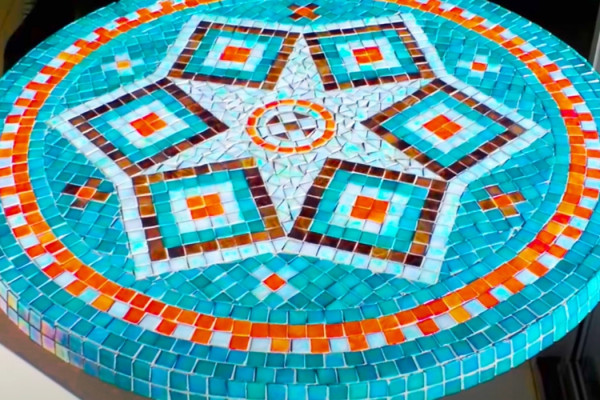 How To Make A Mosaic Tabletop - Easy Way To Make A Mosaic - How To Grout A Mosaic