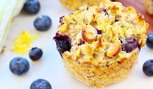 Baked Oatmeal And Blueberry Muffin Cups