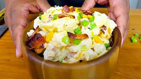 Cheddar Bacon Ranch Potato Salad Recipe | DIY Joy Projects and Crafts Ideas