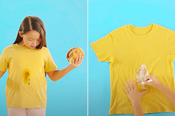 How To Remove Grease Stains Using Chalk - Easy Cleaning Hacks - Laundry Hacks