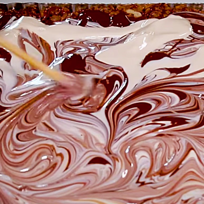 Nutella Swirl Rice Krispie Treats Recipe - How To Make Rice Krispie Treats - Chocolate Snack Bar Recipe