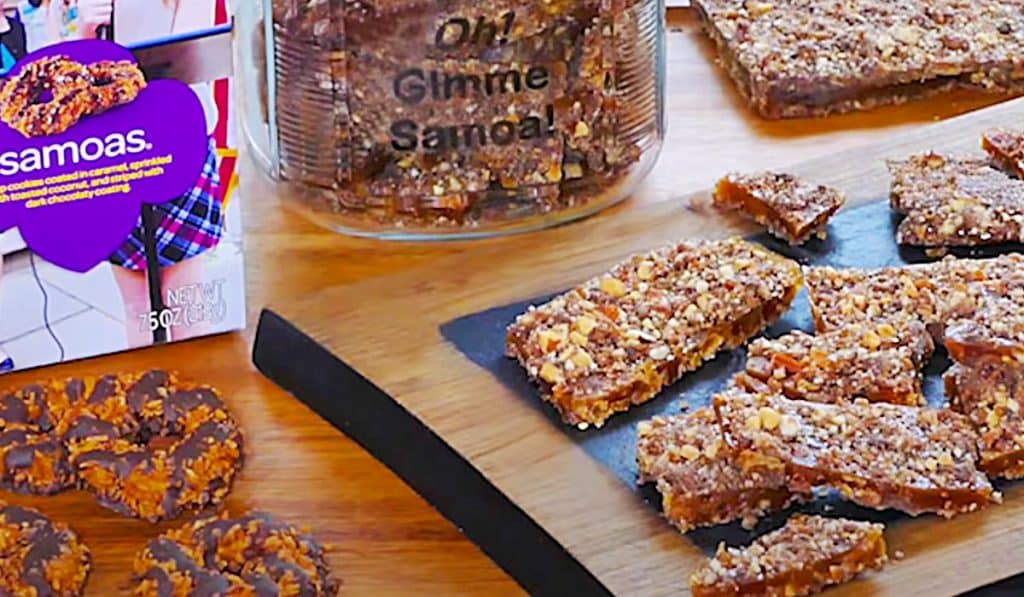 Girl Scout Samoa Cookie Toffee Recipe - Easy Toffee Recipe - How To make Homemade Candy - Homemade Toffee Idea
