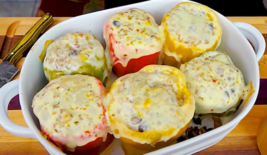 How To Make Southwestern Bell Peppers - Easy Meal Ideas - Ground Beef Recipes