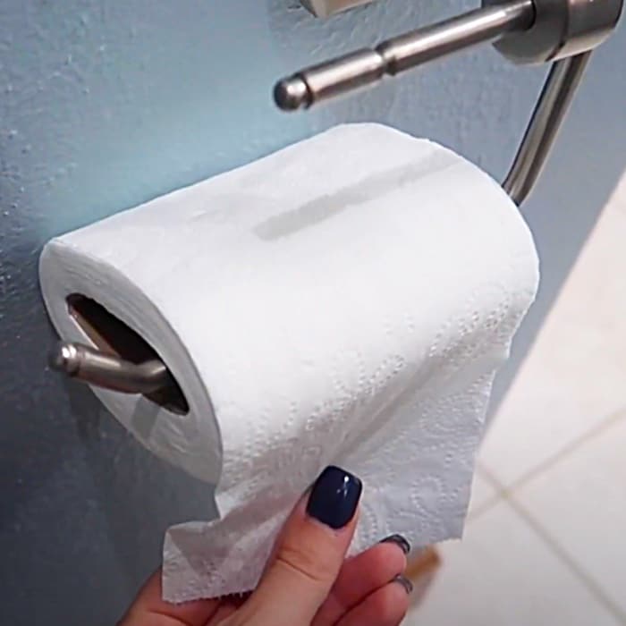 Toilet Paper Hack -Easy Toilet Paper Conservation - Save Toilet Paper