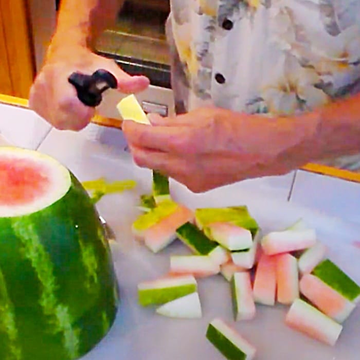 Easy Pickle Recipe - How To Make Canned Watermelon - Canning Fruit Methods