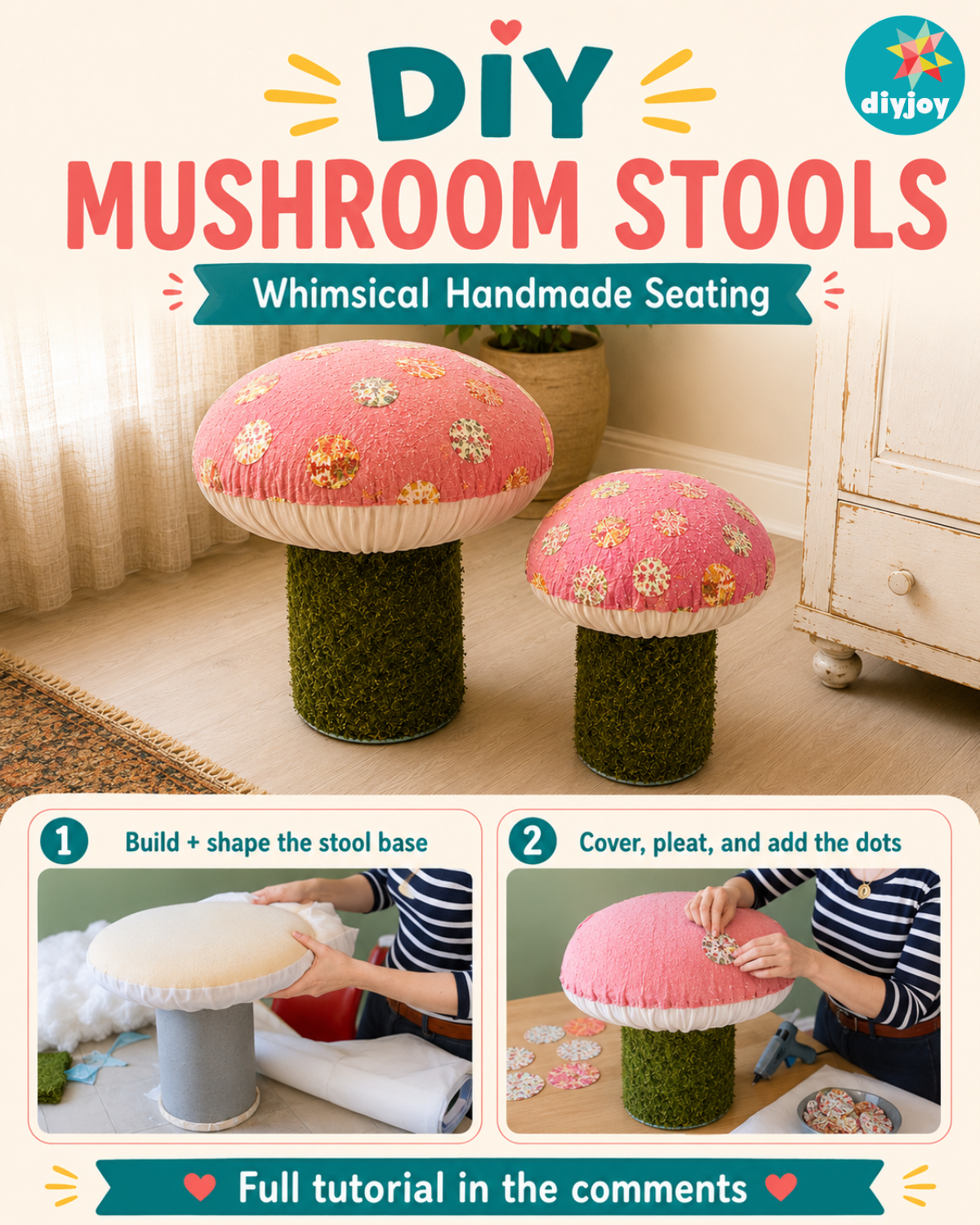 DIY Mushroom Stool