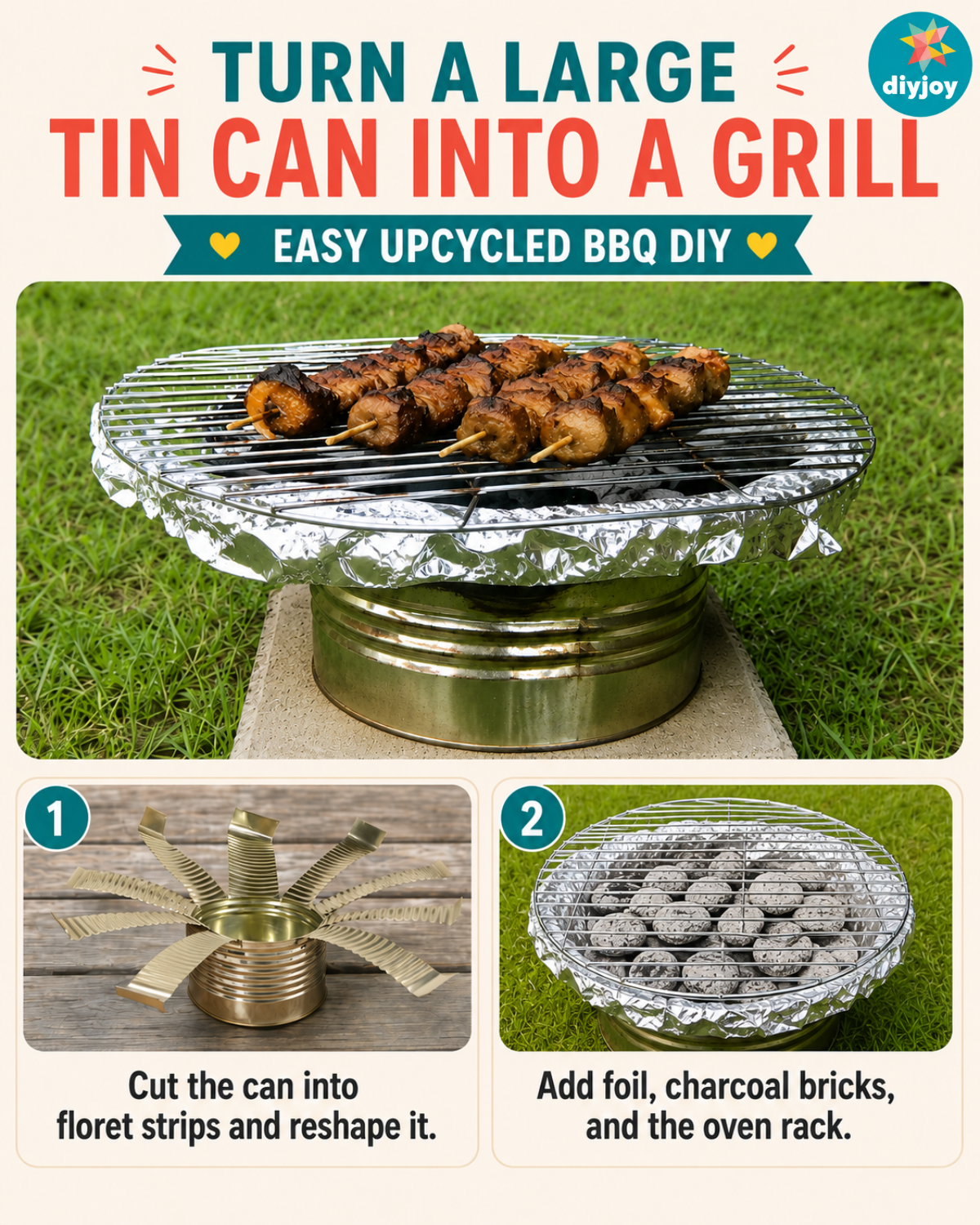 DIY Tin Can Grill