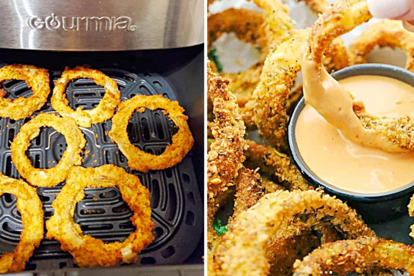 Air Fryer Onion Rings Recipe - How To Make Onion Rings In The Air Fryer - Easy Air Fryer Recipes - Air Fryer Side Dishes