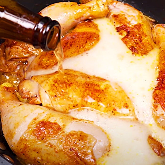 One Pan Chicken Beer Recipe - Easy Way To Make Beer Chicken - Easy Dinner Ideas