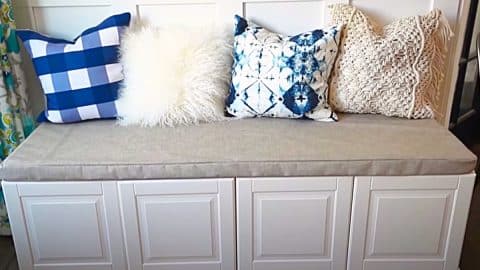 How To Build A Bench With Kitchen Cabinets | DIY Joy Projects and Crafts Ideas