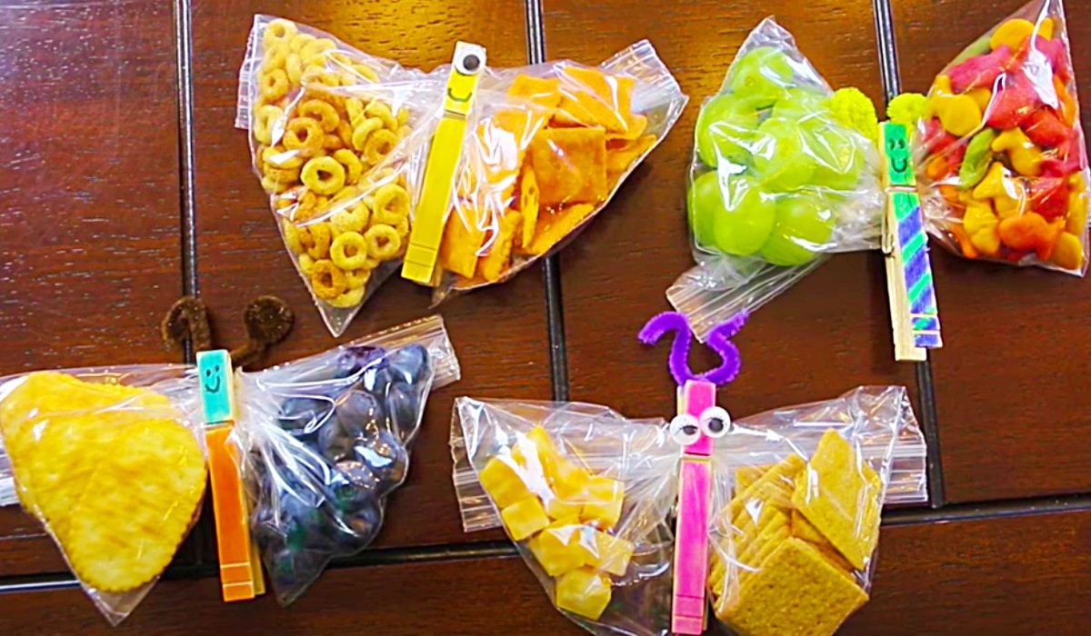 Butterfly Snack Bags - Super Easy Snack Bag for Kids