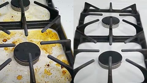 Clean Burnt On Food Onto A White Stove | DIY Joy Projects and Crafts Ideas