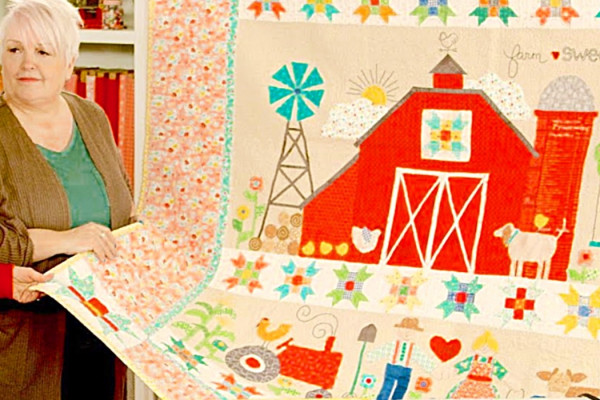 Farm Sweet Farm Quilt With Lori Holt - Easy Quilt Pattern - Farm Animal Quilt Pattern - Easy Sewing Pattern