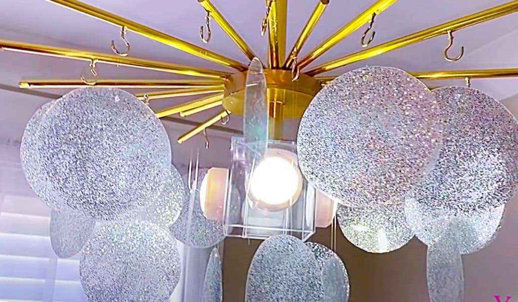 How To make High End Lighting From Dollar Tree Mats - Easy DIY Chandelier - How To Make a Faux Light
