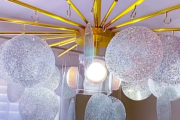 How To make High End Lighting From Dollar Tree Mats - Easy DIY Chandelier - How To Make a Faux Light