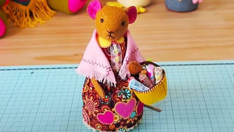 How To Make A Patchwork Mouse With Free Pattern | DIY Joy Projects and Crafts Ideas