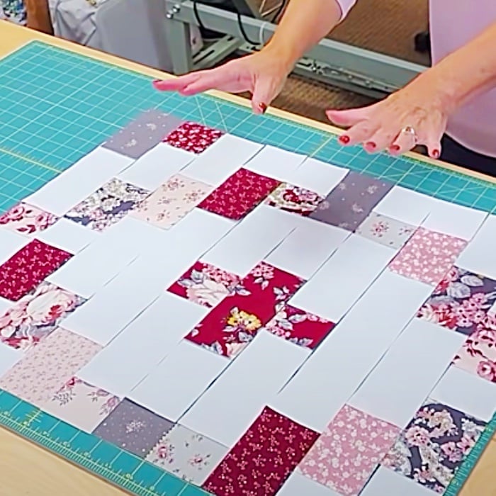 Rose Cross Quilt - Easy Quilt Design - Fun Sewing Pattern - Free Quilt Pattern