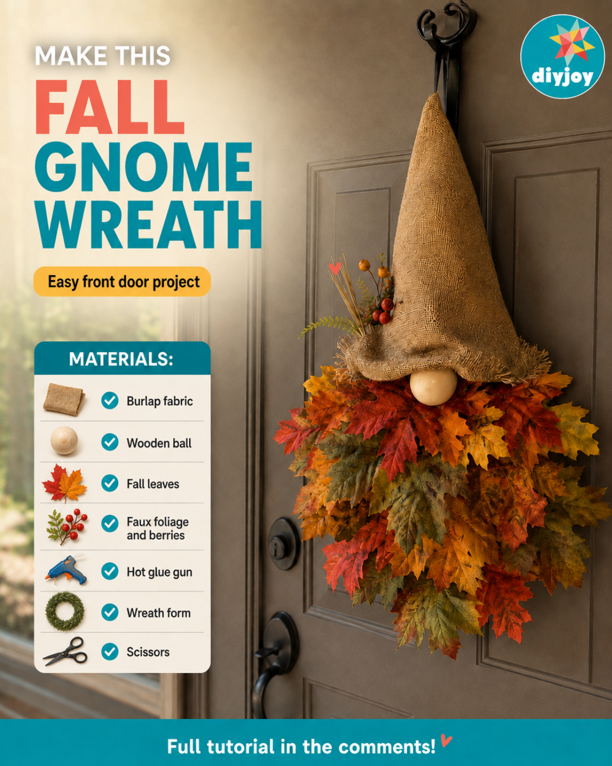 Fall Gnome Wreath
