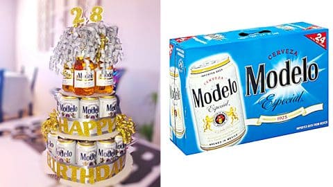 beer can birthday cake