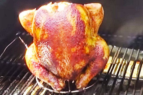 Beer Can Chicken Recipe - How To Smoke A Chicken At Home - Easy Whole Chicken Ideas