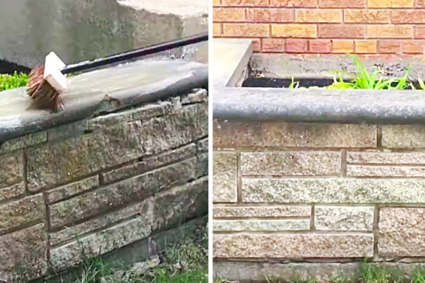 How To Clean Brick On The Cheap - Easy Way To Clean Brick - Baking Soda Hacks