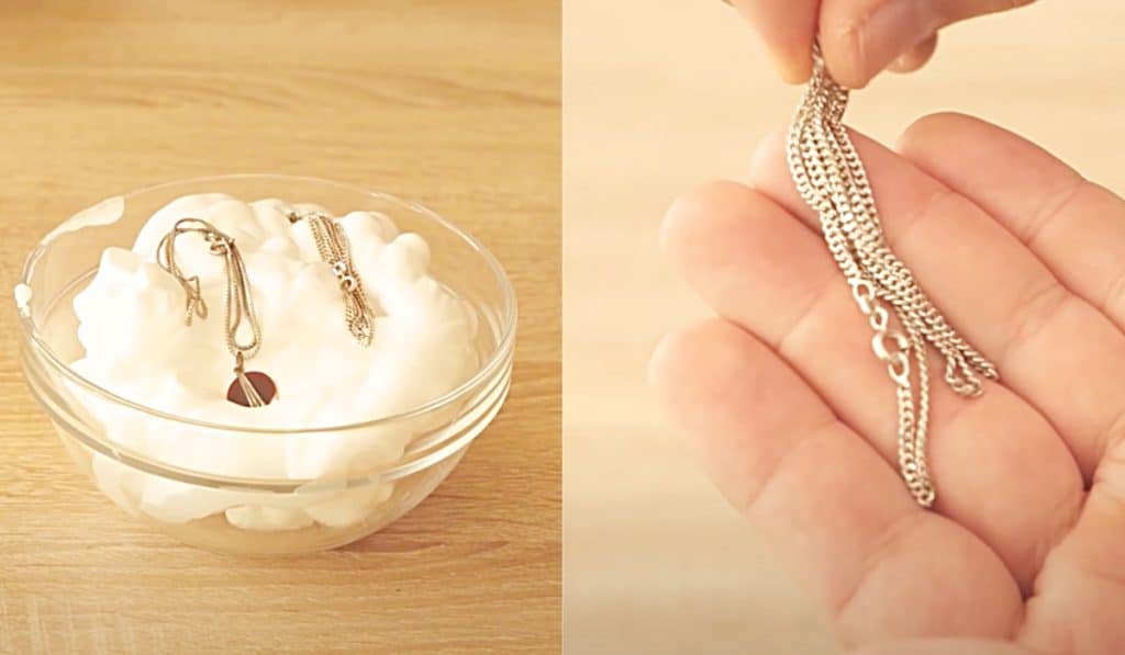 How To Clean Jewelry With Shaving Cream - Easy Way To Clean Silver - Jewelry Cleaning Hacks