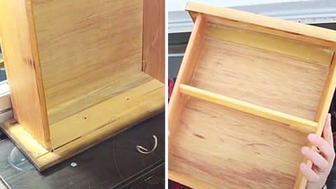 Turn A Drawer Into A Shelf | DIY Joy Projects and Crafts Ideas