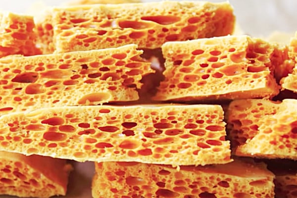 Honeycomb Candy Recipe - Easy Candy Ideas - Honey Candy Recipe