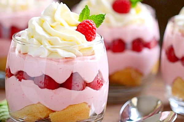 How To Make Raspberry Mousse - Raspberry Mousse Cups Recipe - Easy Dessert Ideas