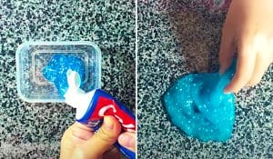 DIY No-Glue Toothpaste Slime