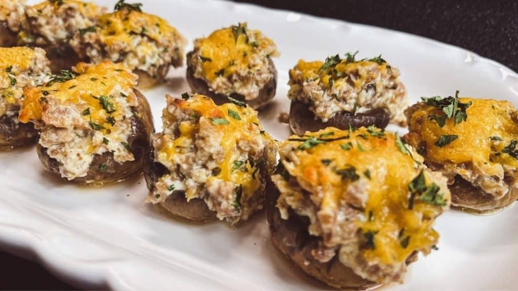 How to Make Sausage and Cheese Stuffed Mushroom