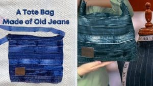 How To Make A Tote Bag Made of Belts from Old Jeans