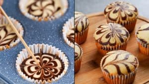 4 Step Marble Cupcake Recipe